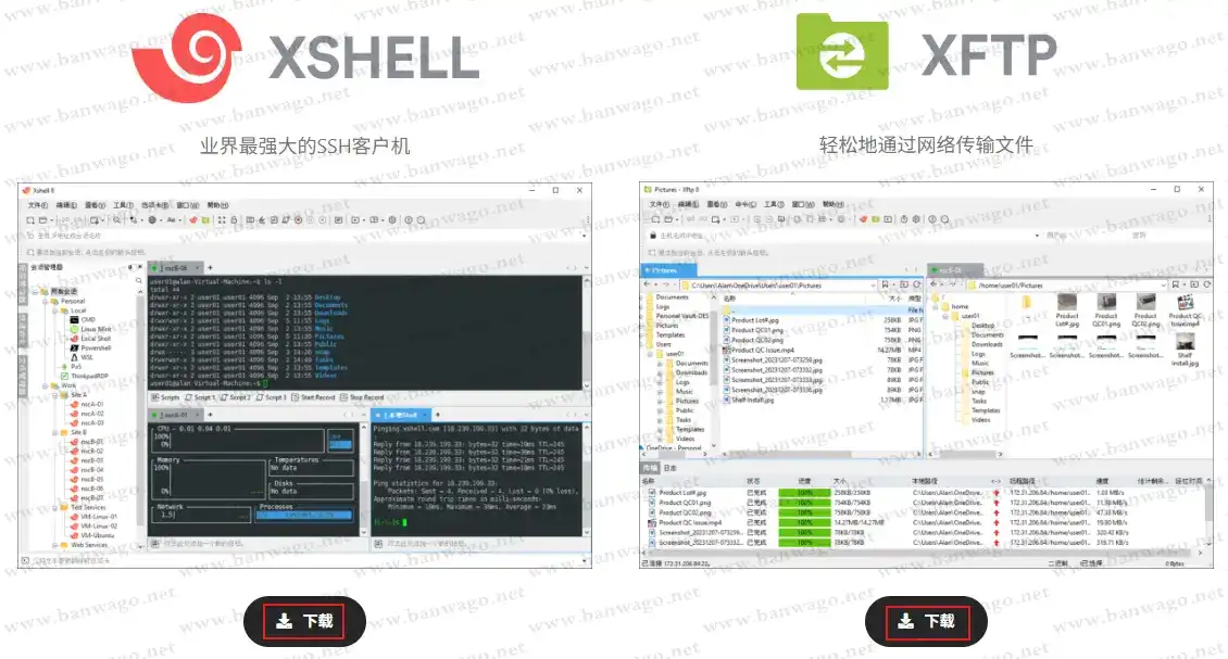 下载(Xshell/Xftp)